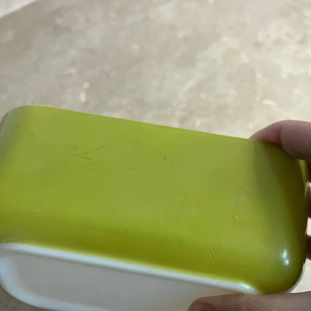 Vintage Pyrex Verde Refrigerator Dish